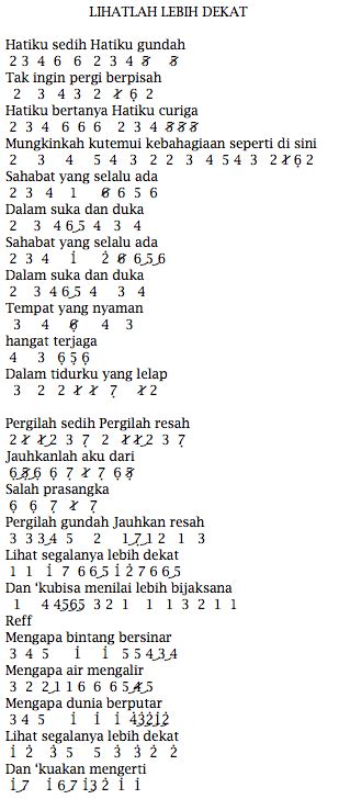 chord lihatlah lebih dekat  Perfect for guitar, piano, ukulele & more! Chords for Lihatlah Lebih Dekat - Jakarta Movin 🎵 ~ Mengapa bintang bersinar